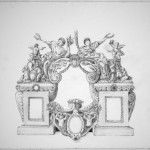 Cherub with Gun Cartouche (private collection)