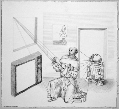 The Ascension of St. Francis as Princess Leia Cartouche The Ascension of St. Francis as Princess Leia Cartouche (private collection)
