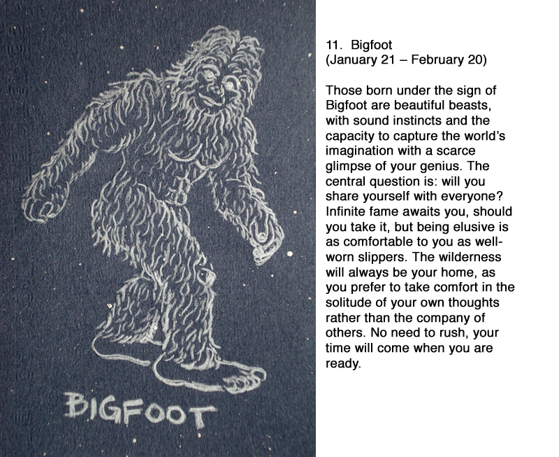 bigfoot horoscope constellation