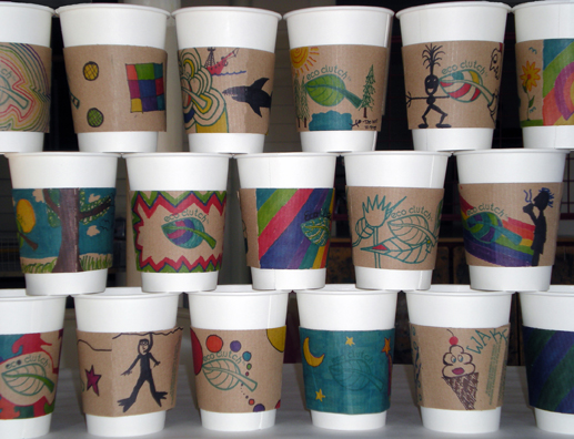 Decorative Coffee Cup Sleeve