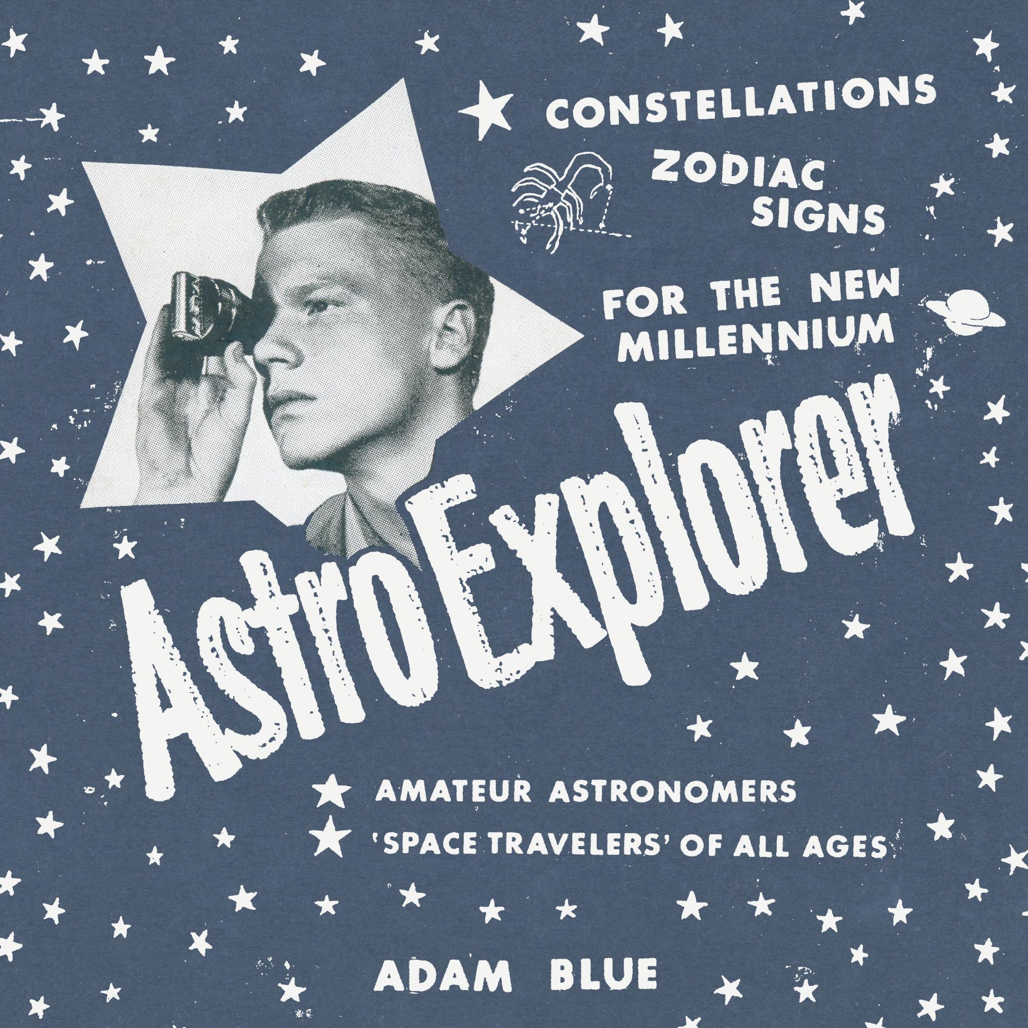 Adam Blue AstroExplorer Book Cover Constellations Horoscopes Humor Drawing