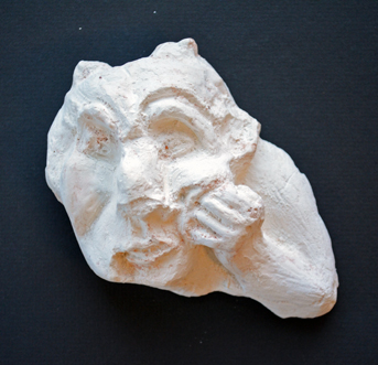 Social Practice Plaster Halloween Sculptures 