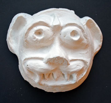 Social Practice Plaster Halloween Sculptures 